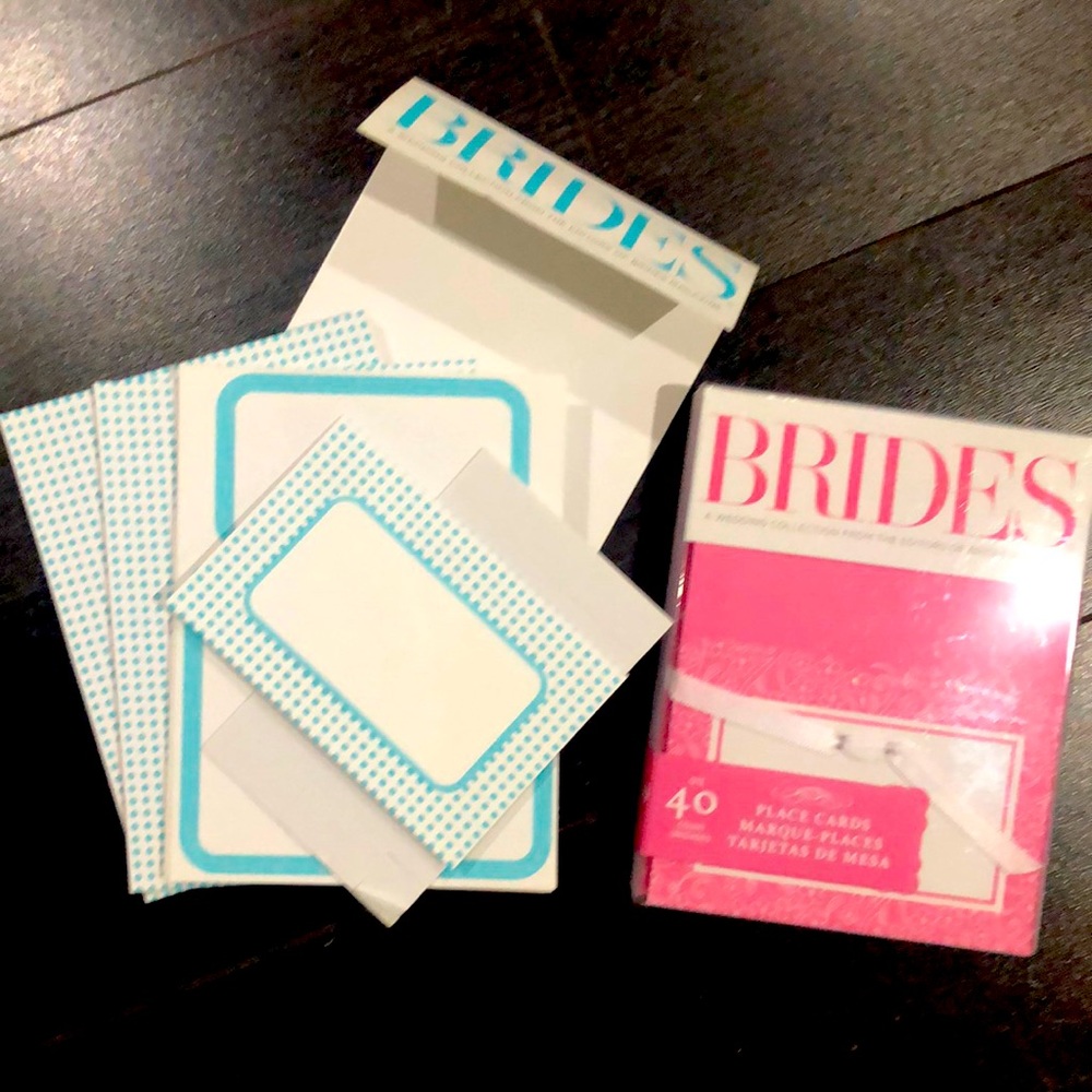 BRIDE Magazine place cards